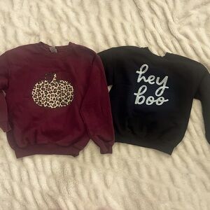 Fall and Halloween sweatshirts
